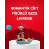 Sevgililer Günü İçin Romantik Çift Figürlü Dekoratif Gece Lambası