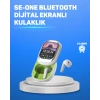 Şık Tasarımlı Siyah Beyaz Kablosuz Kulaklık Çoklu Dil Destekli