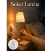 Soket Lamba Yatak Başı Işığı Ayarlanabilir Boyunlu