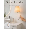 Soket Tipi Ayarlanabilir Başlıklı Dekoratif Gece Lambası
