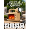 Solar Cob Alev Efektli Lamba – Güneş Enerjili, Suya Dayanıklı, Taşınabilir