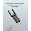 Tak-çalıştır Özellikli Çift Bant Wifi Adaptör – 1200 Mbps