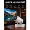 Taşınabilir Android Projeksiyon Ayaklı Çift Kollu 4k Çözünürlüklü Sinema Projeksiyonu