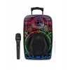 Taşınabilir Bluetooth Speaker Mikrofonlu Rgb Işıklı Karaoke Ses Sistemi