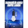 Taşınabilir Şarjlı Led Ampul Askılı Lamba Kamp Bahçe Lambası