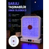 Taşınabilir Şarjlı Sivrisinek Öldürücü 365nm Uv Işıklı Beyaz Model