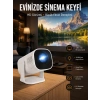 Taşınabilir Sinema Oyun Projektörü Akıllı Projeksiyon Android 11 Yeni Nesil
