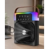 Taşınabilir Sprey Fan Rgb Işıklı Mini Klima Soğutucu Nemlendirici Usb Şarjlı