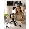 Telefon Tutucu Led Işıklı Kumandalı Mikrofon Telefon Vlog Video Kayıt Yeni Nesil