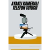 Tripod Telefon Tutucu Kumandalı Mikrofon Led Işık Vlog Video Kayıt