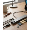 Type C Çoklu Port Hub 8 Port Usb Hdmı Sd Kart Ethernet Adaptör