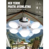 Usb Ve Solar Şarjlı Katlanabilir 5 Taraflı Led Lamba