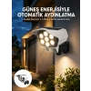 Uzaktan Kumandalı Güneş Enerjili Led Güvenlik Lambası Kamera Tipi Hareket Sensörlü Yeni Nesil