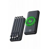 Wireless Powerbank 10000 Mah Led Ekranlı Dahili Kablolu Hızlı Şarj