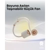 Yazlık Taşınabilir Sessiz Boyun Fanı 3 Kademe Hız Ayarlı
