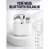 Yeni Nesil Bluetooth Kulaklık Beyaz Çağrı Cevaplayabilen Kablosuz