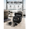 Yeni Nesil Bluetooth Kulaklık Ekranlı Yüksek Ses Kaliteli Uzun Şarj Süreli