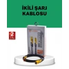 Yüksek Hızlı 65w Güç Çıkışlı Çoklu Cihaz Uyumlu Şarj Kablosu