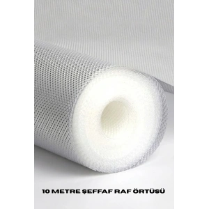 10 Metre Şeffaf Silikonlu Kaymaz Çekmece İçi Düzenleyici