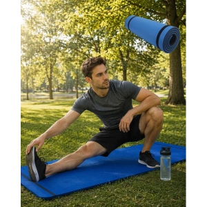 10 Mm Fitness Minderi Tırtıklı Kaymaz Yüzey Esnek Darbe Emici Eva Yapı