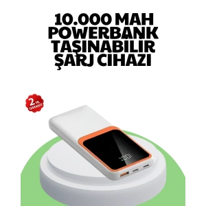 10000 Mah Hızlı Şarj Destekli Powerbank – Hafif, Kompakt Ve Güvenli