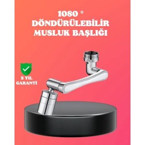 1080° Dönebilen Püskürtme Filtreli Musluk Başlığı Su Tasarruflu