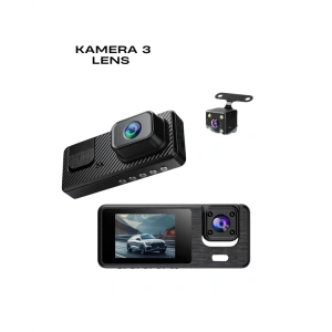 1080p 3 Kameralı Araç Dvr -Q301