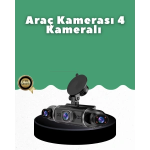 1080p 4 Kanallı Araç Kamerası Gps + Wifi + G Sensör Destekli