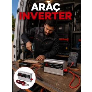 1500w Araç İnvertörü Elektronik Cihazlar İçin Yüksek Verimli Güç Dönüştürme Sistemi