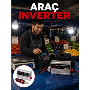 1500w Araç İnvertörü Güçlü Priz Çıkış