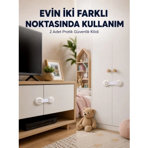 2li Çocuk Güvenlik Kilidi Ev İçi Koruma Seti