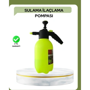 2 Litre Püskürtücü Bakır Nozullu Ayarlı Sprey Temizlik Ve Bahçe