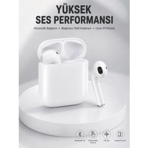 2. Nesil Bluetooth Android Ve İos Uyumlu Kablosuz Kulaklık Çağrı Cevaplama
