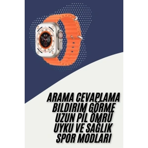 2025 Model Akıllı Saat Çift Kordon Ios Ve Android Arama Cevaplama Sesli Asistan