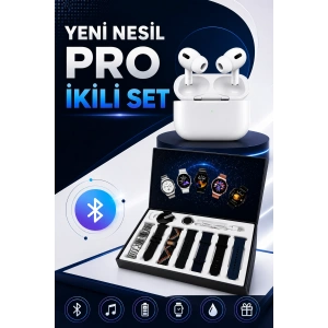 2025 Model Akıllı Saat Ve Yeni Nesil Pro Bluetooth Kulaklık Anc Özelliği