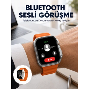 2025 Model Gelişmiş Özellikli Nabız Sensörlü Spor Takibi Yapabilen Titreşimli Saat Yeni Nesil