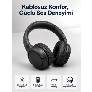 2025 Model Kulak Üstü Bluetooth Hoparlör Anc Özellikli