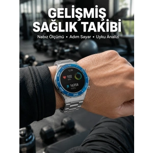 2025 Model Yuvarlak Ekran Android Ve İos Uyumlu Gps Takibi Yapabilen Akıllı Saat Yeni Nesil