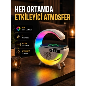 2025 Yeni Seri 15w Kablosuz Şarjlı Led Atmosfer Lambası