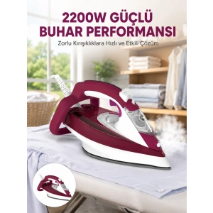 2200w Seramik Kaplama Estetik Tasarımı 360 Derece Dönebilir Kablosu