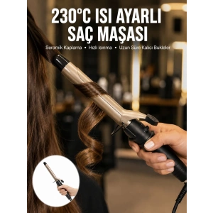 230 Derece Isı Ayarlı Seramik Saç Maşası 25 Mm Yeni Nesil