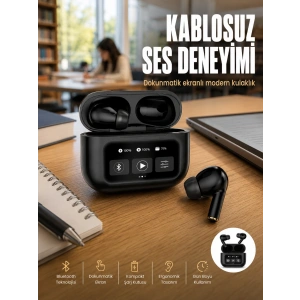2.nesil Pro Ekranlı Sesli Görüşme Yapabilen Kablosuz Bluetooth Kulaklık Yeni Nesil