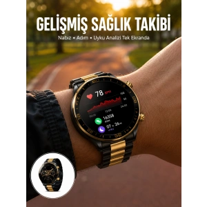3 Bileklikli Amoled Akıllı Saat Bluetooth Çağrı Ve Sağlık Takipli Yeni Nesil