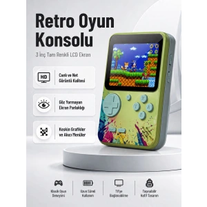 3 İnç Renkli Ekranlı Taşınabilir El Konsolu – G5 Modeli