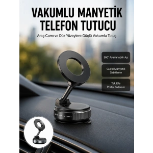 360 Derece Ayarlanabilir Manyetik Araç Telefon Standı Yeni Nesil