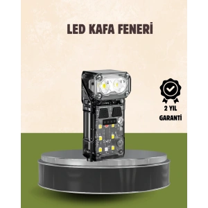 3’ü 1 Arada Led Far Şarj Edilebilir Sensörlü Manyetik 10 Saat Kullanım