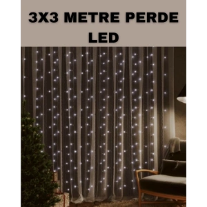 3x3 Led Şelale Perde Işık Kutlama Ve Dekor Aydınlatması