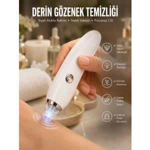 4 Başlıklı Pilli Vakumlu Siyah Nokta Temizleyici Akne Ve Sivilce Önleyici