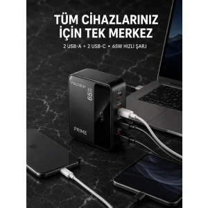 4 Portlu Gan Masaüstü Hızlı Şarj İstasyonu