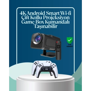 450 Ansı Lümen, 4k Destekli Kompakt Ev Projektörü